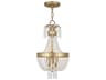 Livex Lighting Valentina 3-Light Hand Applied Winter Gold Crystal Candelabra Chandelier