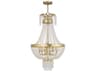 Livex Lighting Valentina 6-Light Hand Applied Winter Gold Crystal Candelabra Chandelier