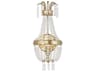 Livex Lighting Valentina 1-Light Hand Applied Winter Gold Crystal Wall Sconce