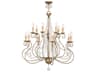 Livex Lighting Isabella 14-Light Hand Applied European Bronze Crystal Candelabra Tiered Chandelier