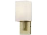 Livex Lighting Monroe 1-Light Antique Brass Wall Sconce