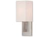 Livex Lighting Meridian 1-Light Brushed Nickel Wall Sconce