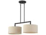Livex Lighting Bellingham 2-Light Bronze Drum Island Pendant