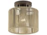 Livex Lighting Acordia 1-Light English Bronze Drum Semi Flush Mount