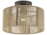 Livex Lighting Acordia 1-Light English Bronze Drum Semi Flush Mount