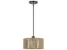 Livex Lighting Acordia 1-Light English Bronze Drum Mini Pendant