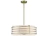 Livex Lighting Blanchard 4-Light Antique Brass Drum Pendant