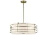 Livex Lighting Blanchard 5-Light Antique Brass Drum Pendant