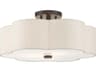 Livex Lighting Solstice 3-Light English Bronze Semi Flush Mount