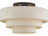 Livex Lighting Bellingham 4-Light Bronze Drum Semi Flush Mount