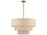 Livex Lighting Bellingham 5-Light Antique Gold Leaf Drum Pendant
