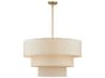 Livex Lighting Bellingham 8-Light Antique Gold Leaf Drum Pendant