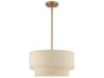 Livex Lighting Bellingham 3-Light Antique Gold Leaf Tiered Pendant