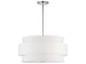 Livex Lighting Fontana 5-Light Brushed Nickel Drum Pendant
