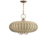 Livex Lighting Summervine 5-Light Antique Gold Leaf Linear Pendant
