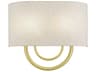 Livex Lighting Stratton 2-Light Soft Gold Wall Sconce