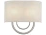 Livex Lighting Stratton 2-Light Brushed Nickel Wall Sconce