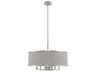 Livex Lighting Park Ridge 7-Light Brushed Nickel Candelabra Drum Chandelier