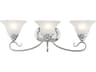 Livex Lighting Coronado 3-Light Polished Chrome White Glass Vanity Light