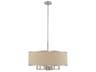 Livex Lighting Park Ridge 7-Light Brushed Nickel Candelabra Drum Chandelier