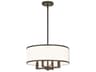 Livex Lighting Park Ridge 4-Light Bronze Candelabra Drum Chandelier