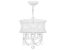 Livex Lighting Newcastle 3-Light White Crystal Chandelier