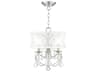 Livex Lighting Newcastle 3-Light Brushed Nickel Crystal Chandelier