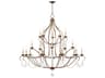 Livex Lighting Chesterfield 20-Light Hand Applied Venetian Golden Bronze Crystal Candelabra Chandelier