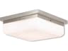 Livex Lighting Allure 3-Light Brushed Nickel White Glass Flush Mount