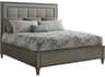 Lexington Ariana Gray Platinum Brown Hardwood Upholstered California King Panel Bed