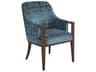 Lexington Rendezvous Lambeth Blue Upholstered Arm Dining Chair