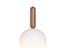 Luxcambra Mad 1-Light White Dome Mini Pendant