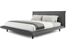 Luxcor Modluxe Willemstad Queen Bed in Carbon Gray Fabric