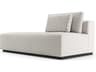 Luxcor Modluxe Siena Modular Left-Facing End Unit in Chalk Fabric