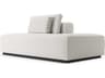 Luxcor Modluxe Siena Modular Right-Facing End Unit in Chalk Fabric