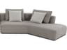 Mobital Como Gray Upholstered Sectional Corner RSF