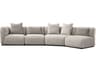 Mobital Maarten Gray Upholstered Sectional Sofa