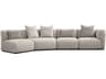 Mobital Maarten Gray Upholstered Sectional Sofa