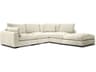 Mobital Onza Beige Upholstered Sectional Sofa