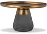 Mobital Duverre Round Metal Brass Aluminum Coffee Table