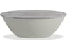 Mobital Eave Round Silver Grey Travertine Marble Top Coffee Table