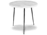 Mobital Kaii Round Marble White End Table