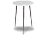 Mobital Kaii Round Marble White End Table
