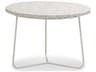 Mobital Rizzo Round Marble White Terrazzo End Table
