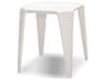 Mobital Yatta Square Plastic White End Table