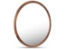 Moe's Home Alcott Natural Walnut Round Wall Mirror