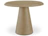 Moe's Home Tutto Round Wood Natural Dining Table