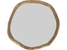 Moe's Home Foundry Brushed Gold Round Wall Mirror