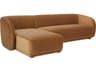 Moe's Home Faye Brown Upholstered Sectional Sofa