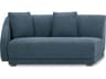Moe's Home Fraser Left Arm Facing Blue Upholstered Sofa